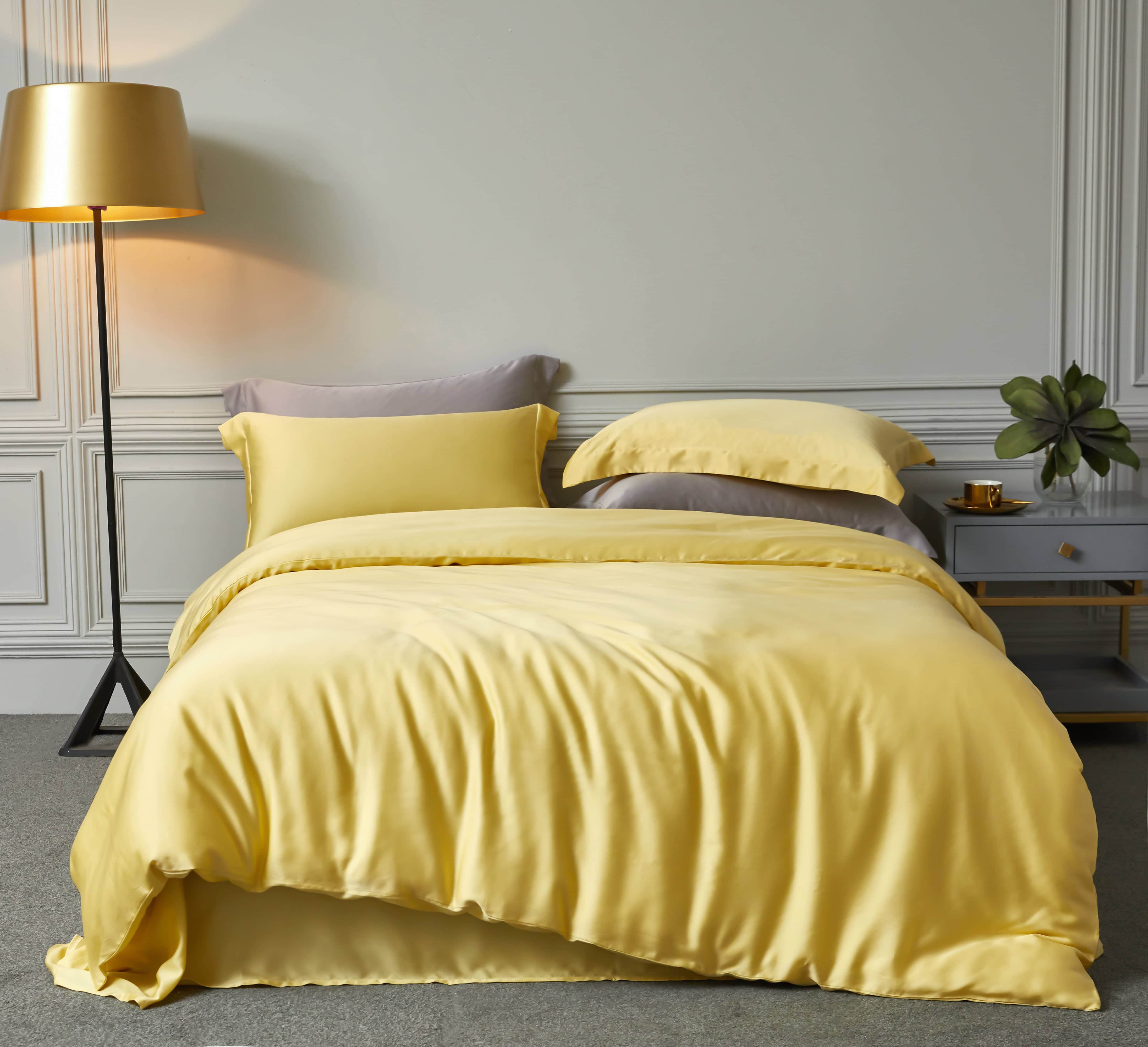 High Quality Tencel Bed Sheet Set 4 Pcs Bedding Set