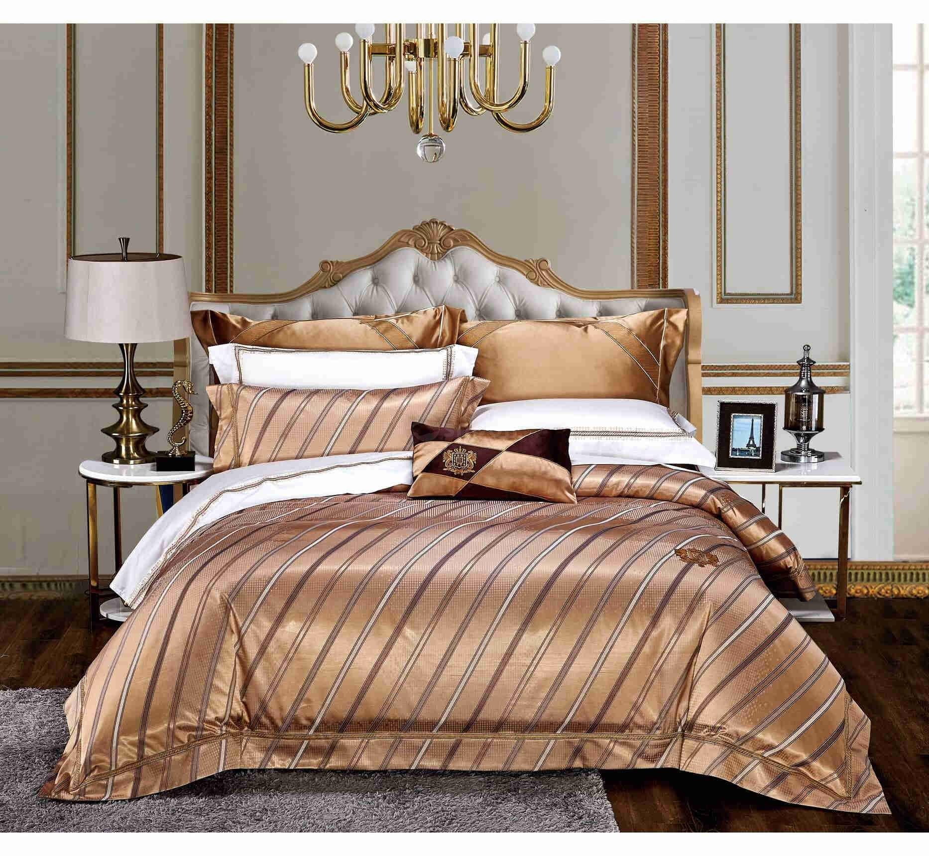 Wholesale Custom Bed Sheet 100% Organic Bamboo Comforter King Size Bedding Set