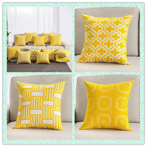Stylish Pillow Yellow Serious