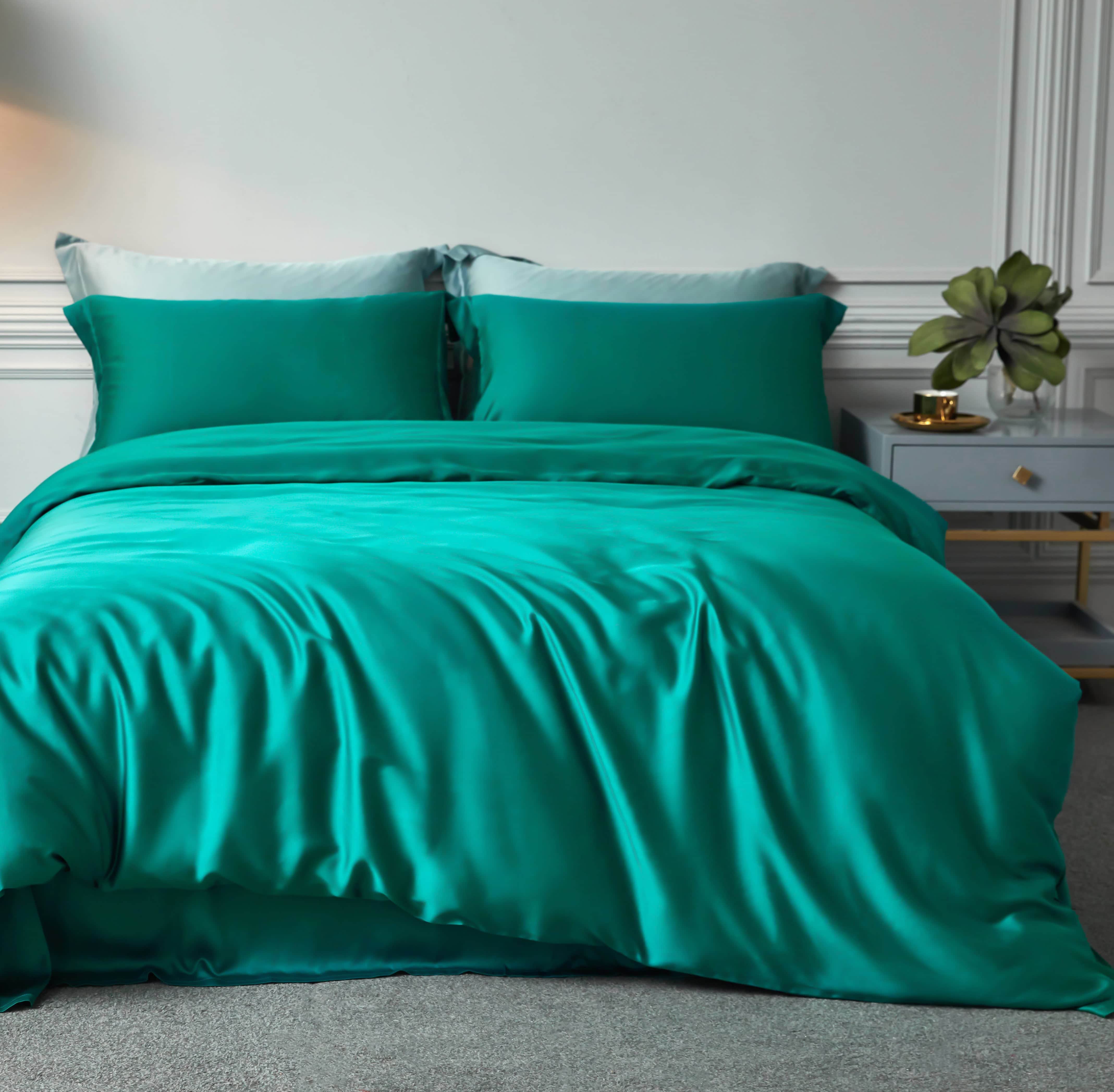 New Arrival Solid Color Tencel Lyocell Fabric Bedding Set 