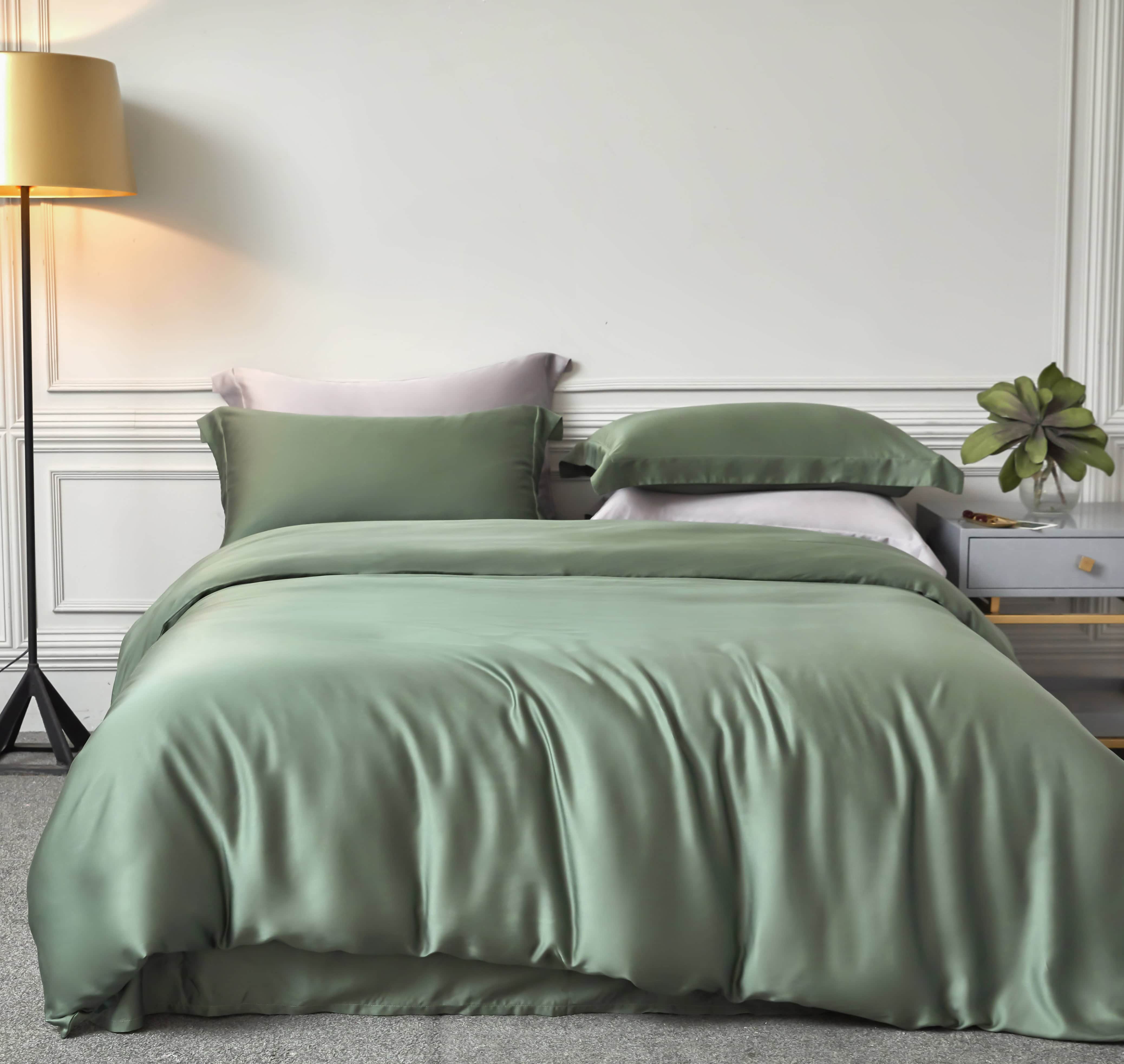High Quality Tencel Fabric Duvet Cover Set Comforter Pillowcase Bed Sheets Bedding Set