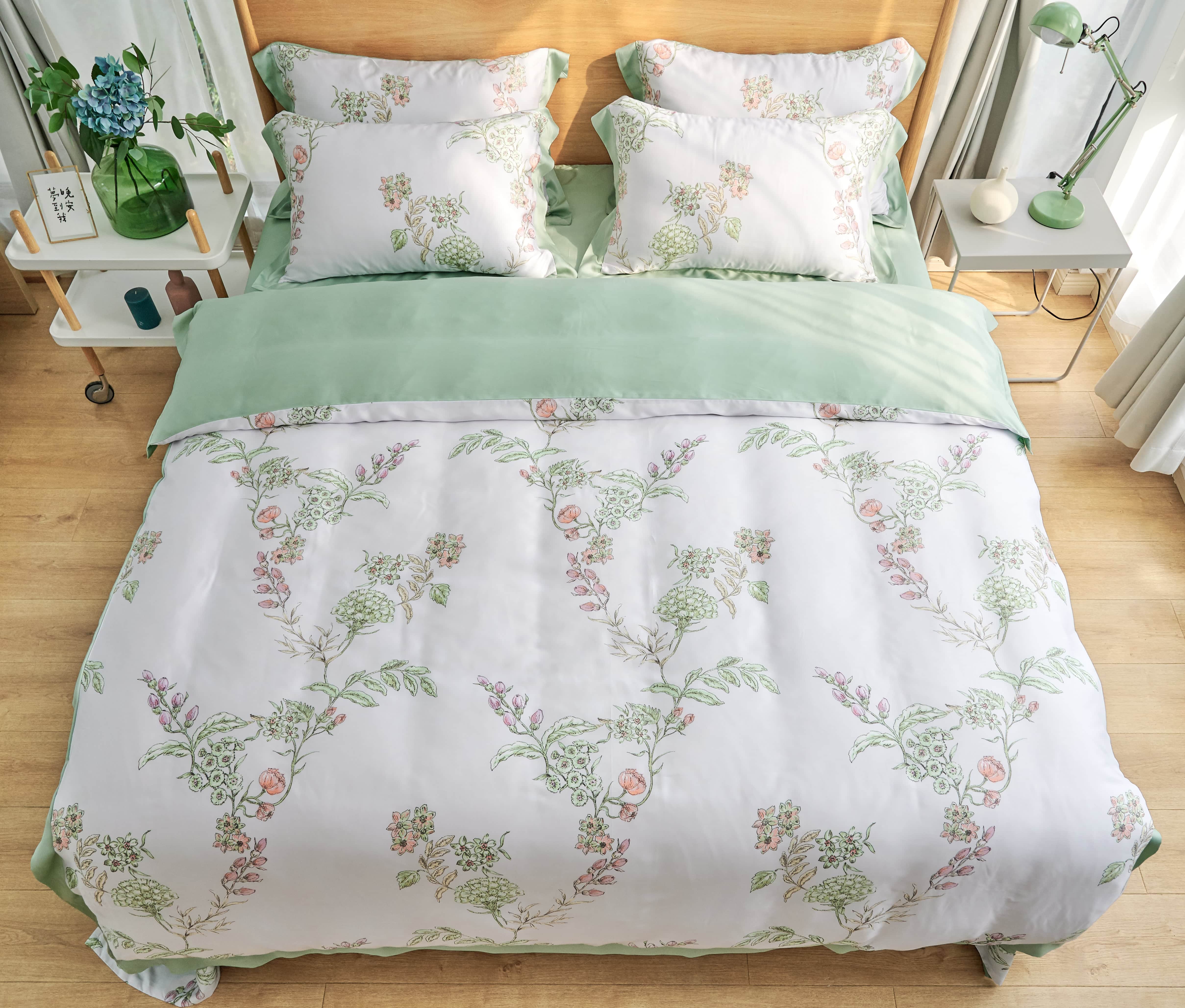 Super Soft Comforter Tencel Lyocell 4 Pcs Bedding Set
