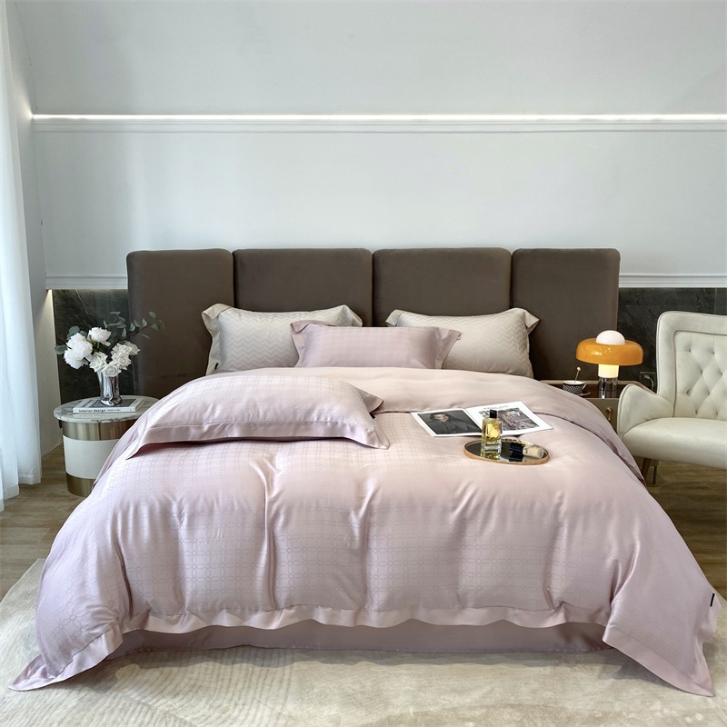 Designer Textile Plain Bed Sheet Tencel Bed Comforter Sets Bedding For Queen