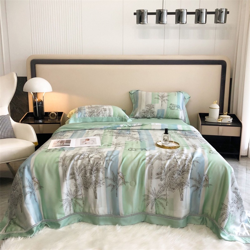 Wholesale 60s Lyocell Tencel Bedding Sets Cooling Bed Sheet Quilt Set