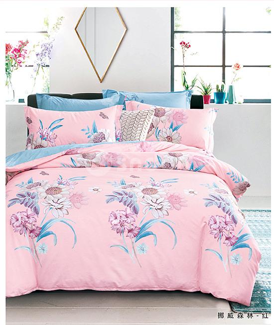 Embroidered Beautiful 100% Cotton Bedding Set Luxurious Bed Sheet